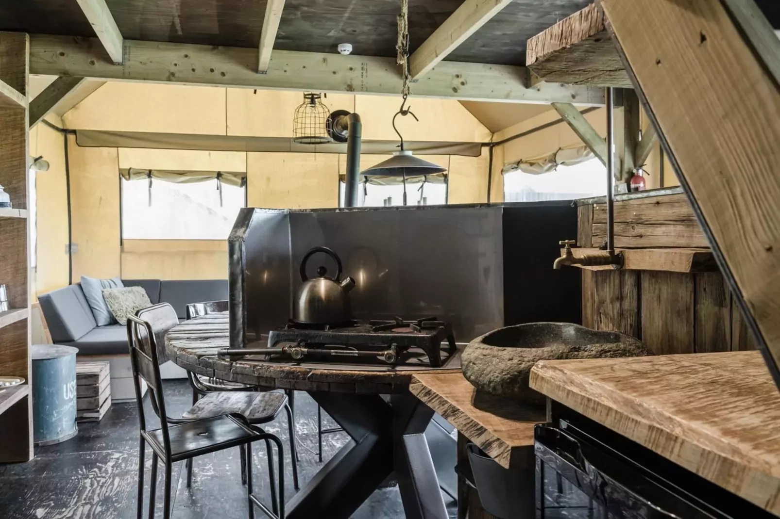 Wood Lodge Luxe - Duynpark-Keuken