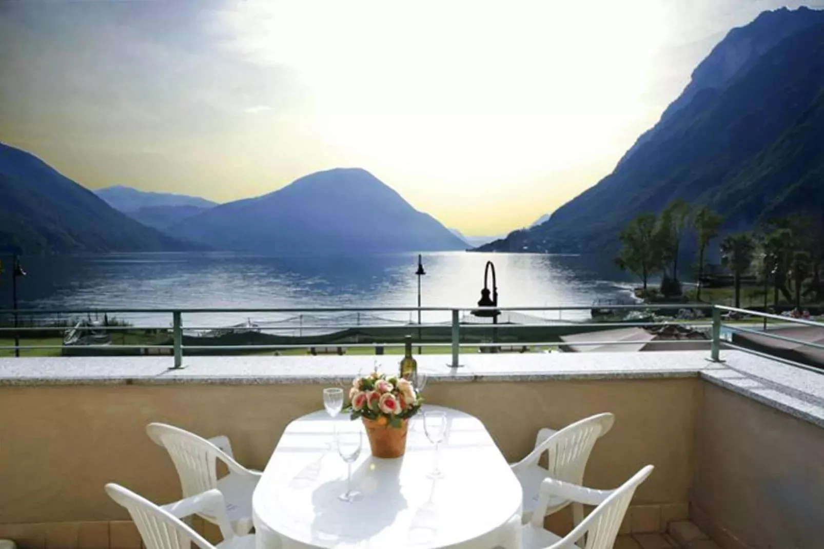 Residence Porto Letizia Porlezza - B4 Palace 1-room 4 pax Mountain View Plus P1MP4 8203-Terrasbalkon
