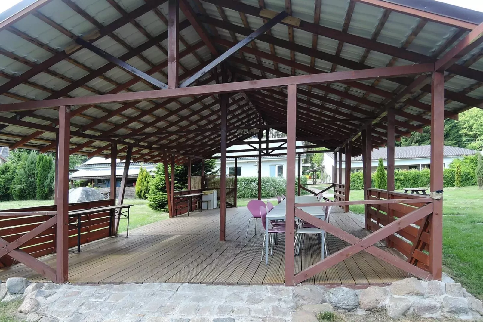 Holiday complex in Jezierzyce by Szczecin at the lake for 4 persons 30 qm Typ B Zielony-Tuinen zomer
