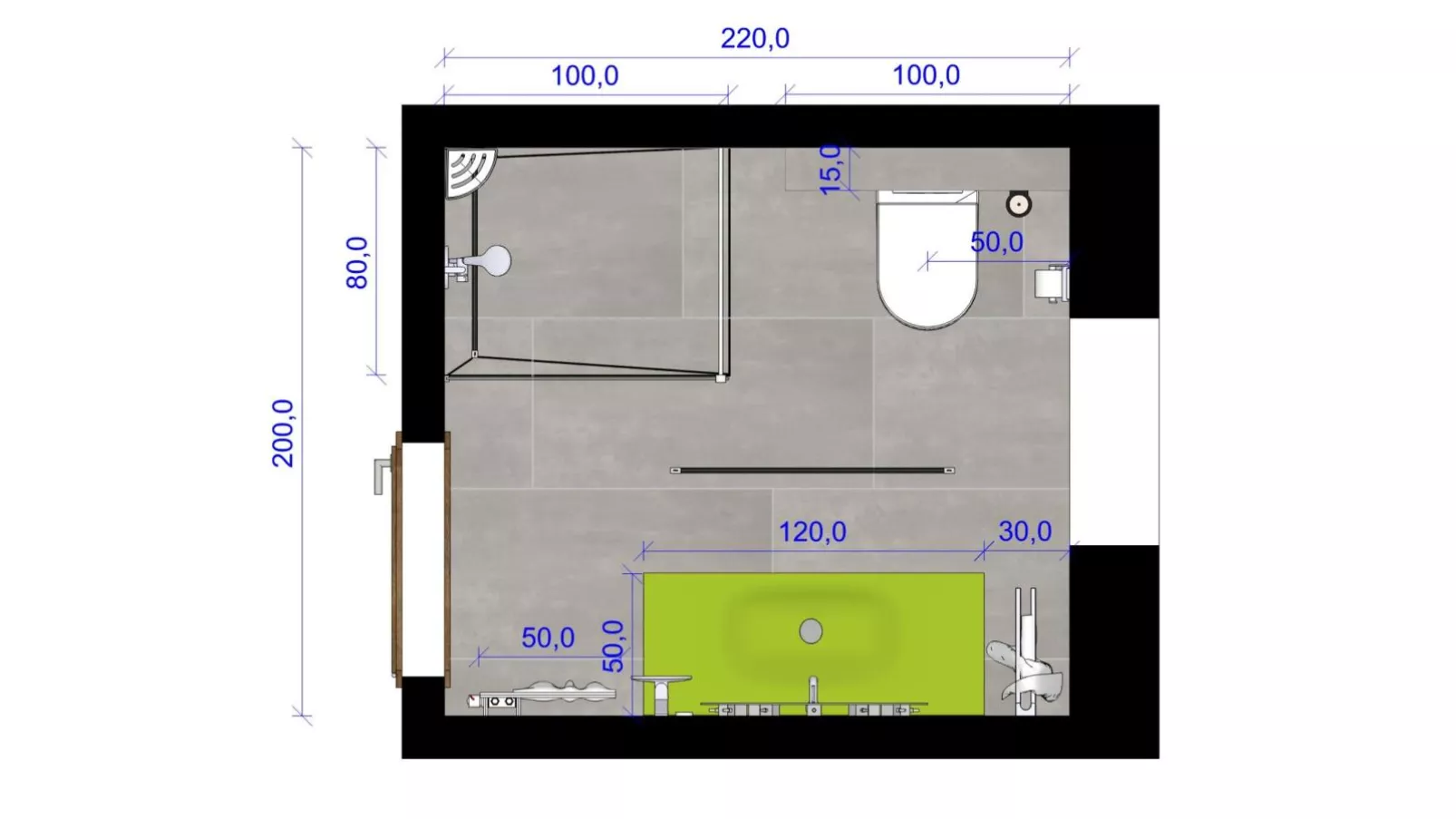 Marktblick-Badkamer