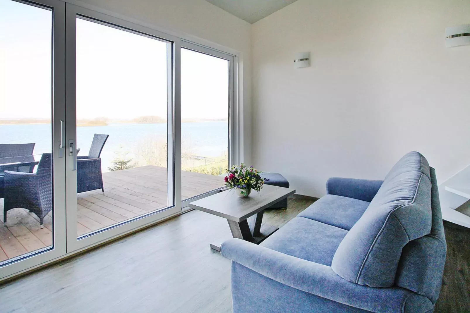 Ferienhaus Seeblick 60 qm-Woonkamer