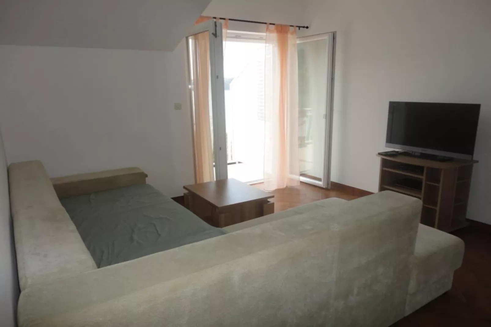 Apartments Marija Slano- Two-Bedroom Apartment with Balcony and Sea View - 1 (A)