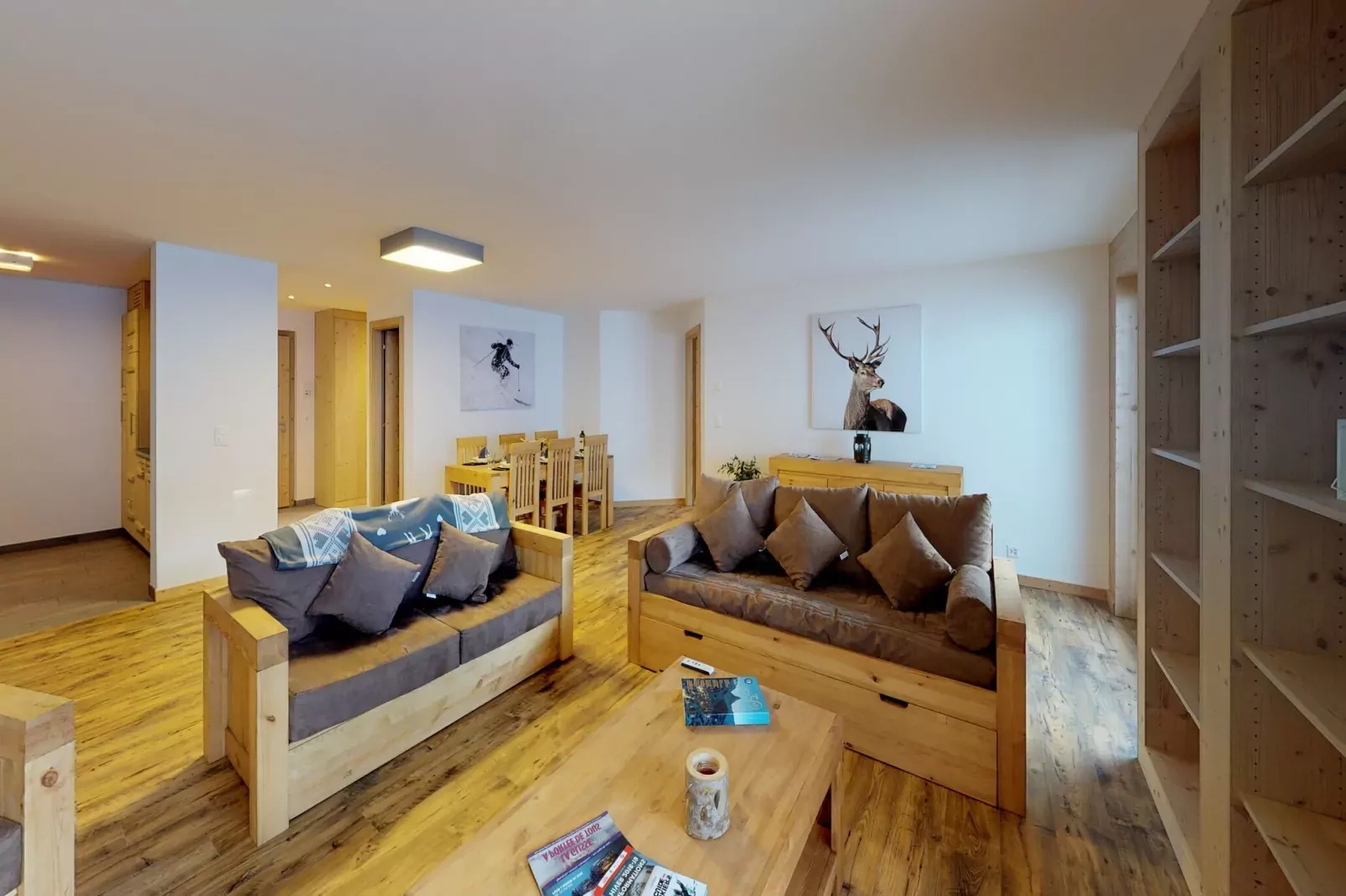 Les Mayens MB 011 - LUXURY apartment 6 pers-Woonkamer
