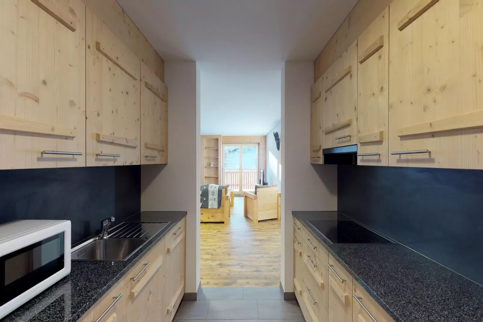 Les Mayens MB 011 - LUXURY apartment 6 pers-Keuken