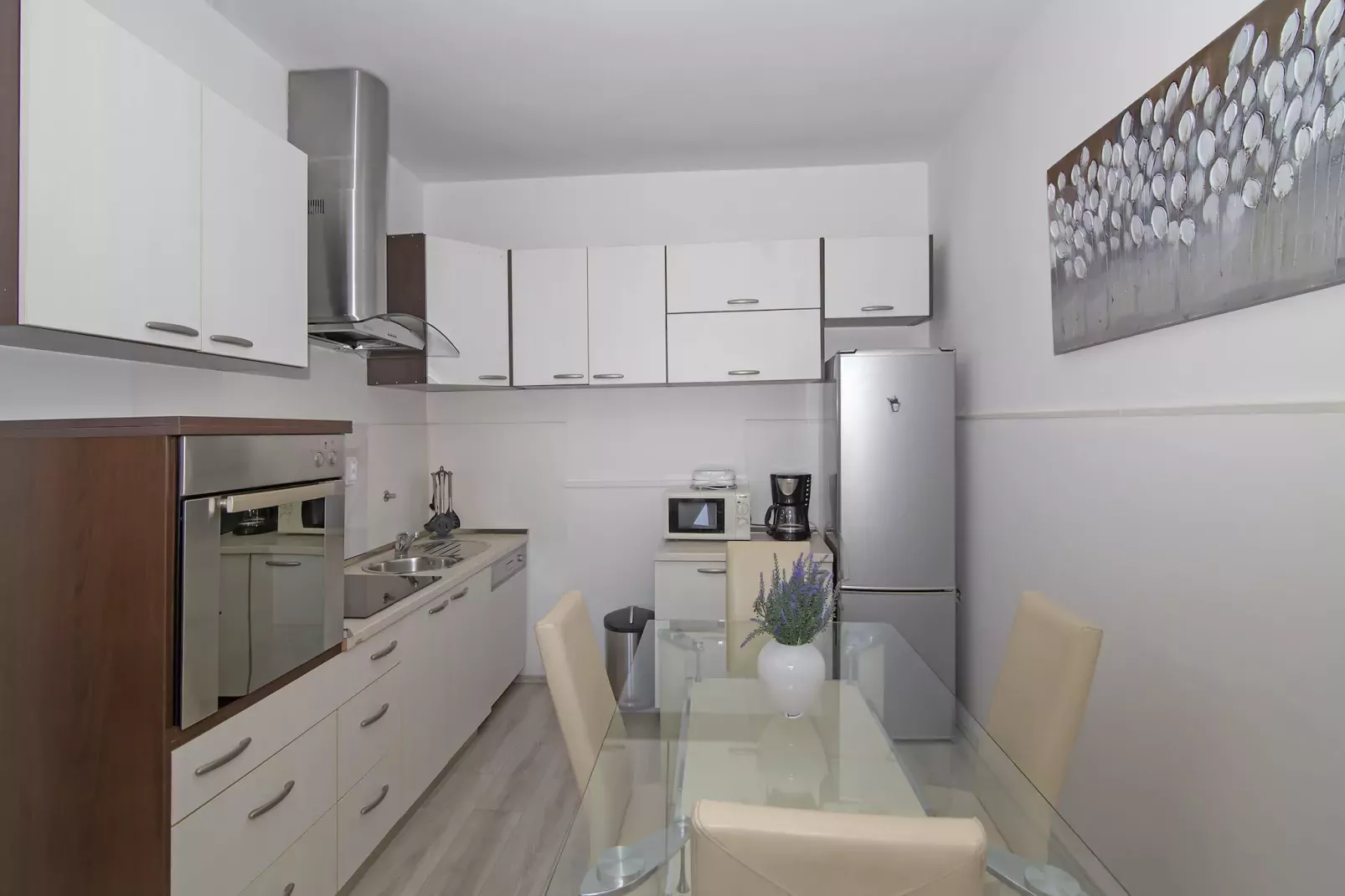 Apartments Isabora - Two-Bedroom Apartment with Terrace and Partial Sea View (Nea)-Keuken