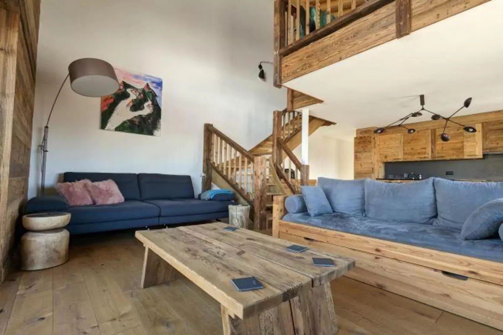Ski-in Ski-out - Les Mayens MA 022 - LUXURY apart-Woonkamer