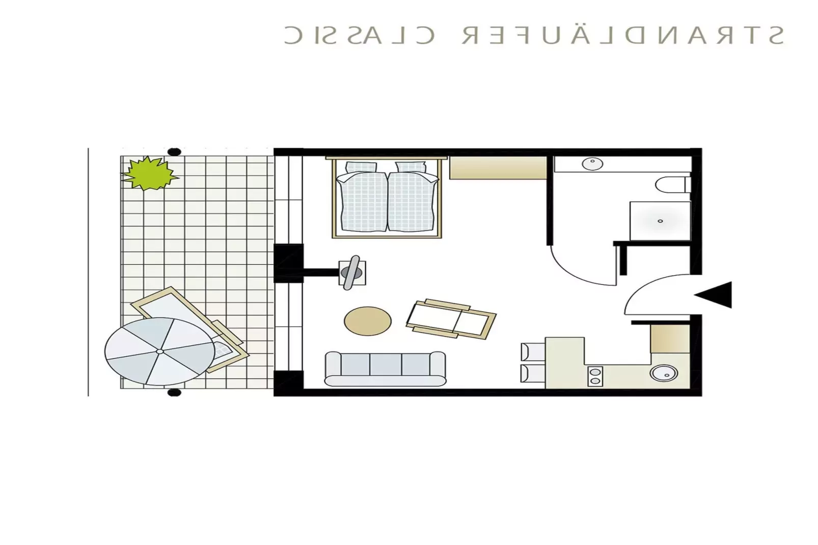 Strandläufer Classic 107-Plattegrond