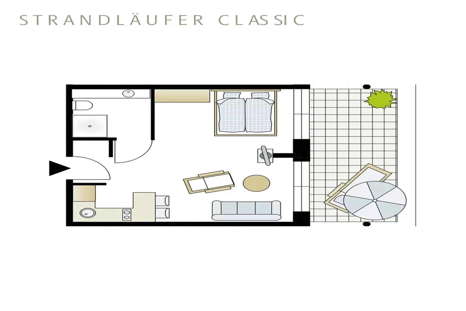 Strandläufer Classic 107-Badkamer