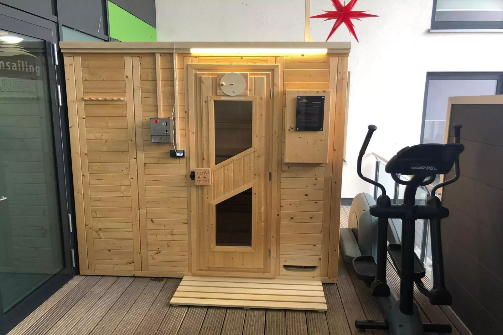 Appartementhaus Calmsailing Börgerende-Appartement 23 Meerblick 2 OG-Sportzaal