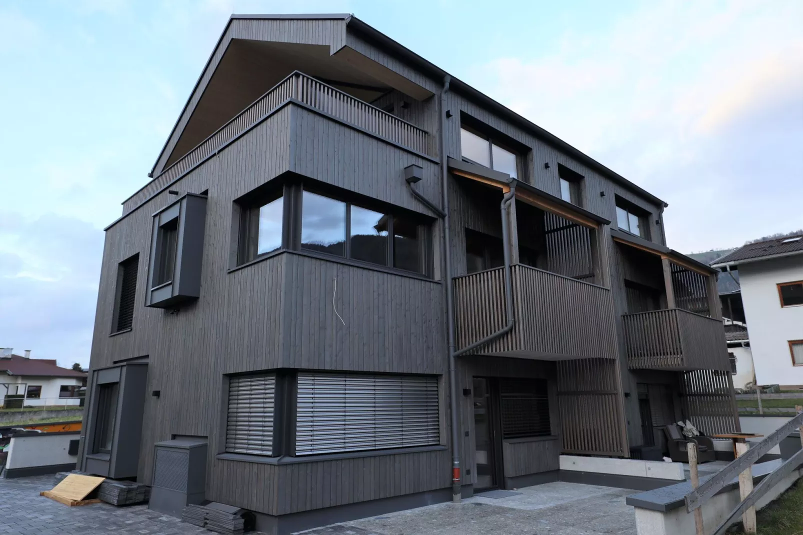 Penthouse in Mieders-Buitenkant zomer
