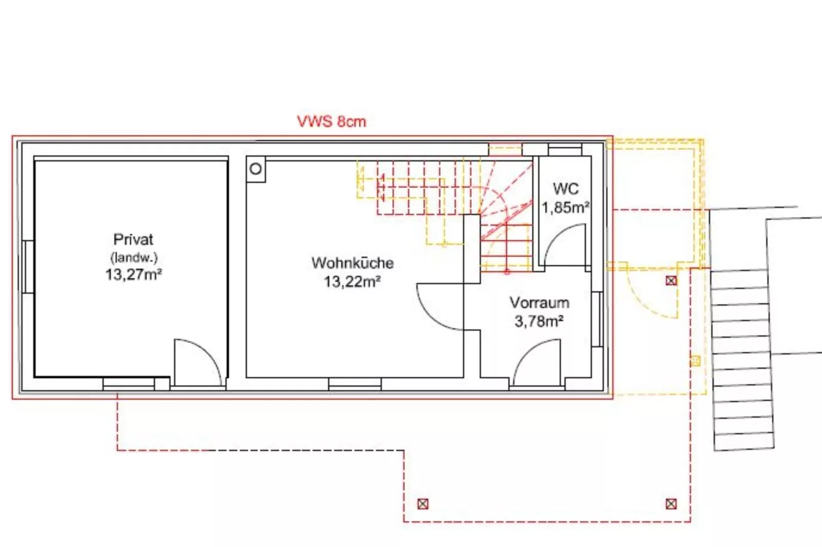 Ferienhaus Hirschbichlalm 8 Personen-Plattegrond