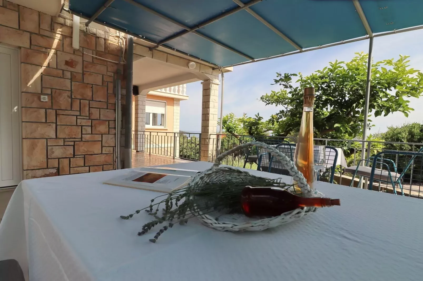 Apartments Villa Marijana - Standard One Bedroom Apartment with Terrace and Garden View (Marijana 4)-Terrasbalkon