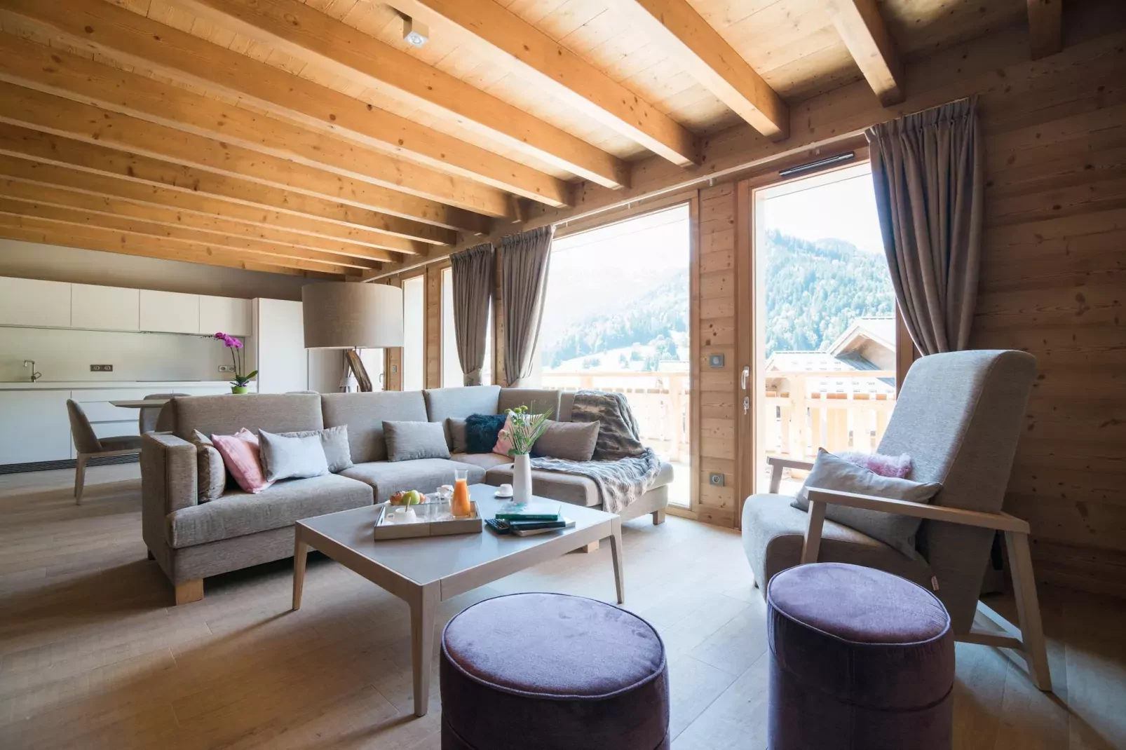 Les Portes de Megève 6-Woonkamer