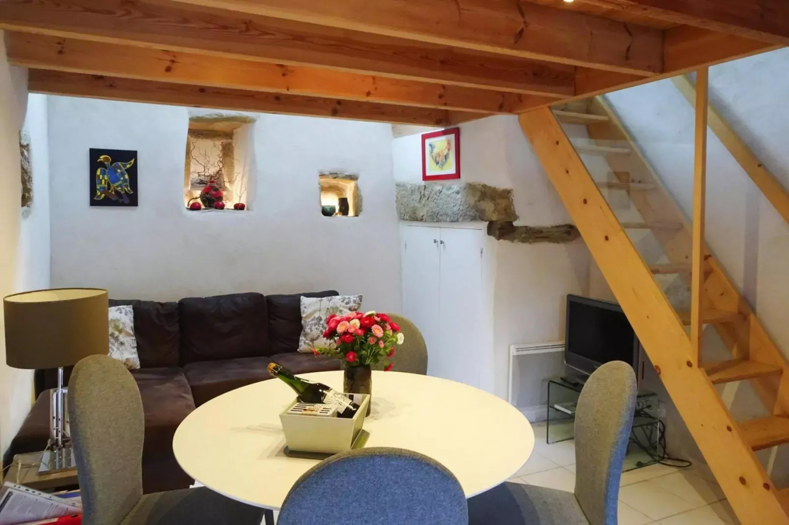 Terraced house St Gildas-de-Rhuys-Woonkamer