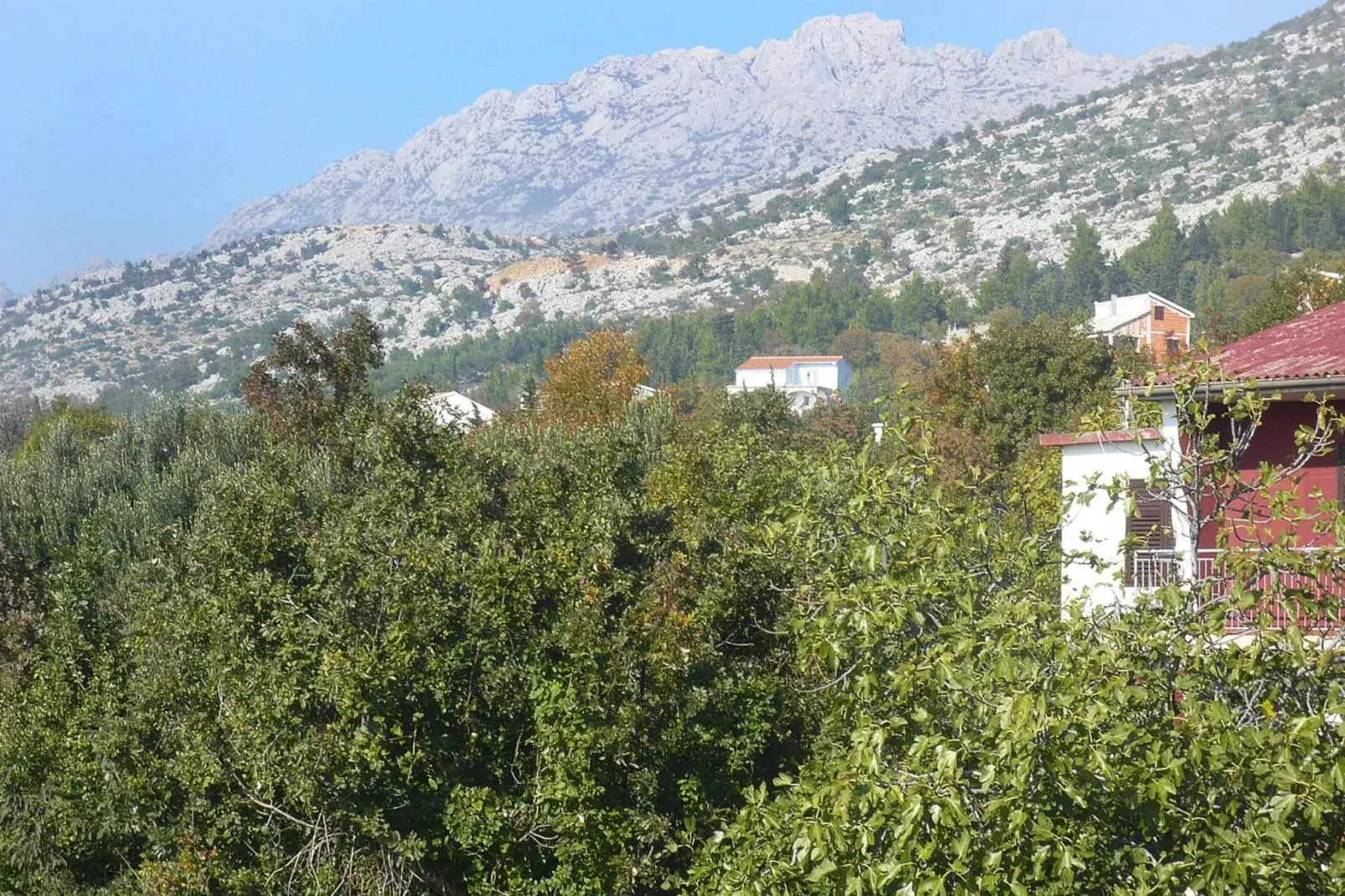 Apartments Seaview Starigrad Paklenica-A5-Uitzicht zomer