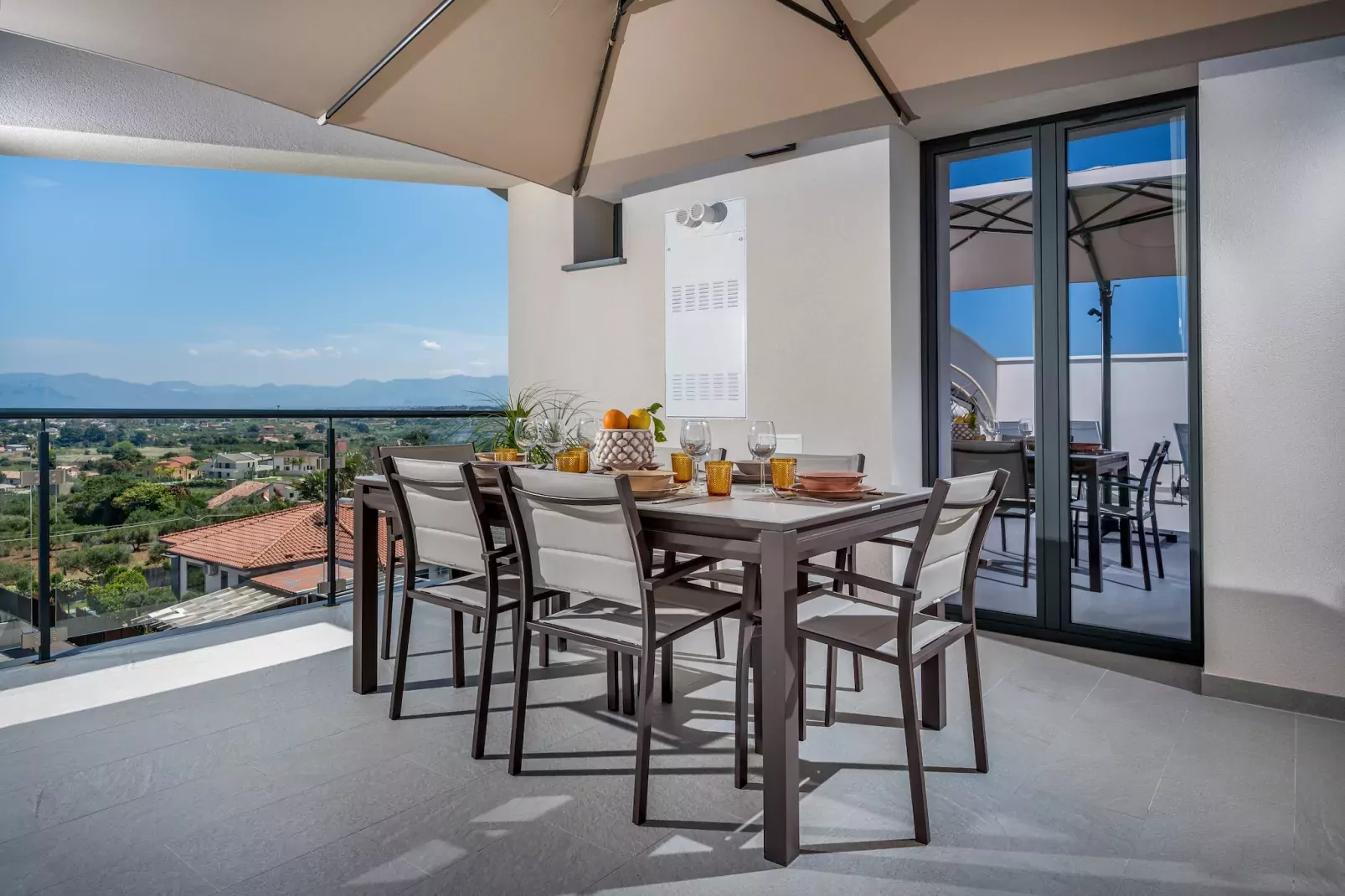 Attico Dolce Vista-Terrasbalkon
