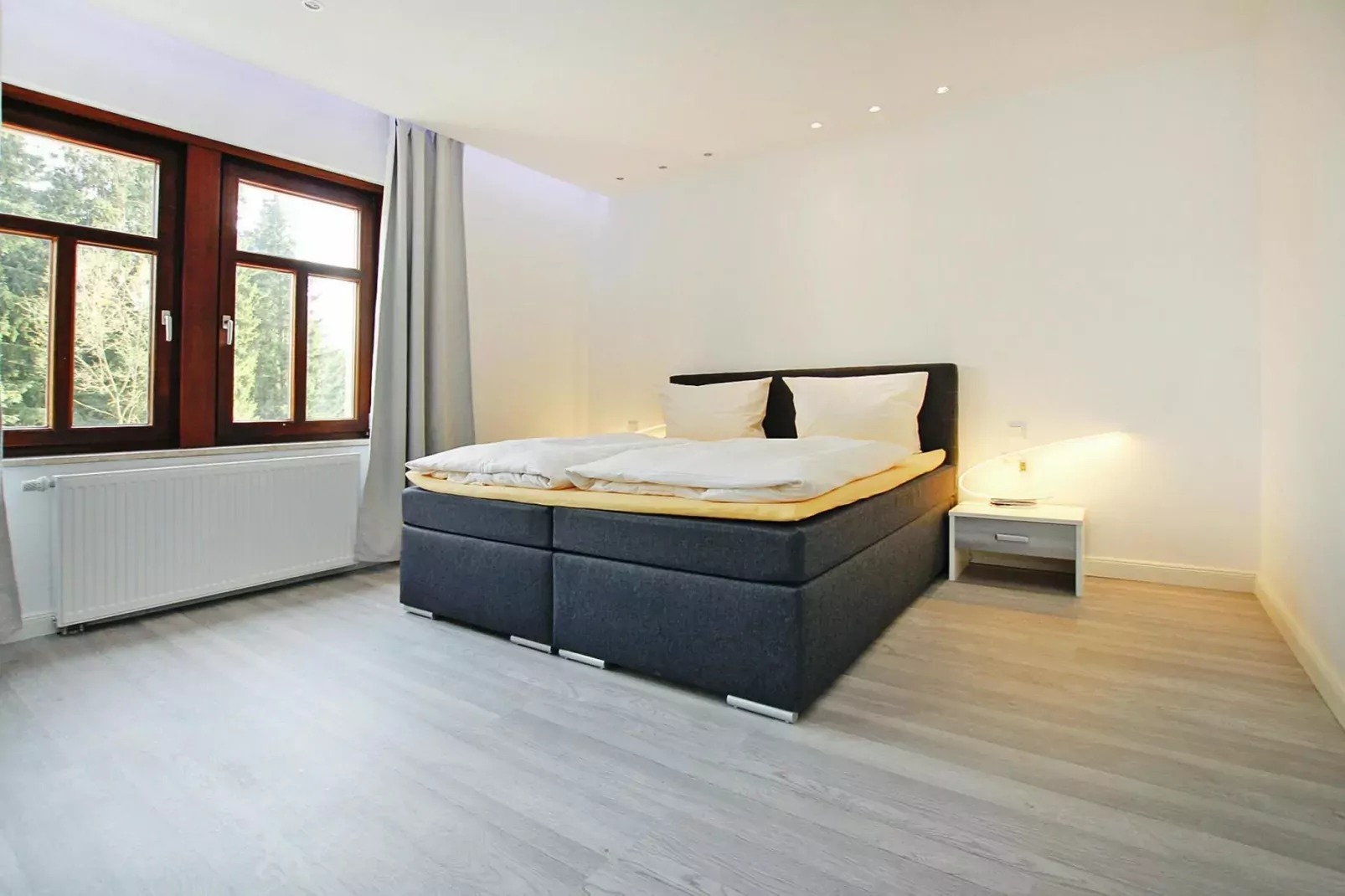 Apartment im alten Bahnhof-Slaapkamer