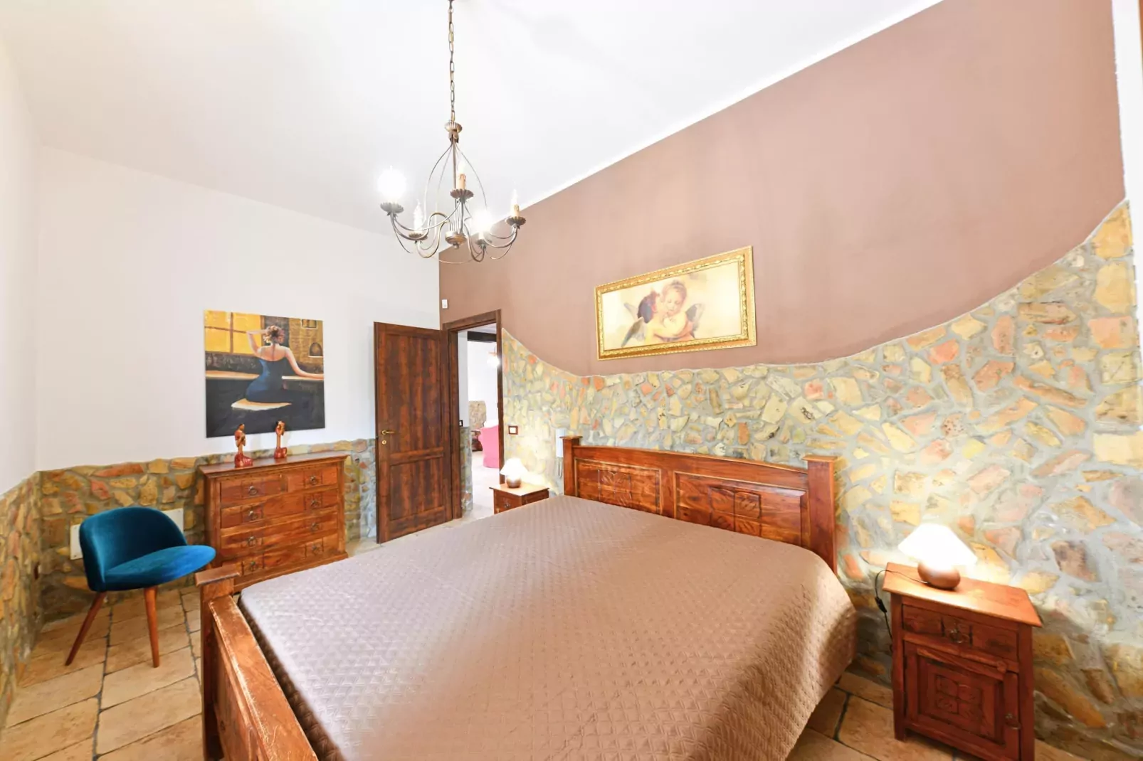 Villa Parisi mit Privatpool Siracusa-Slaapkamer
