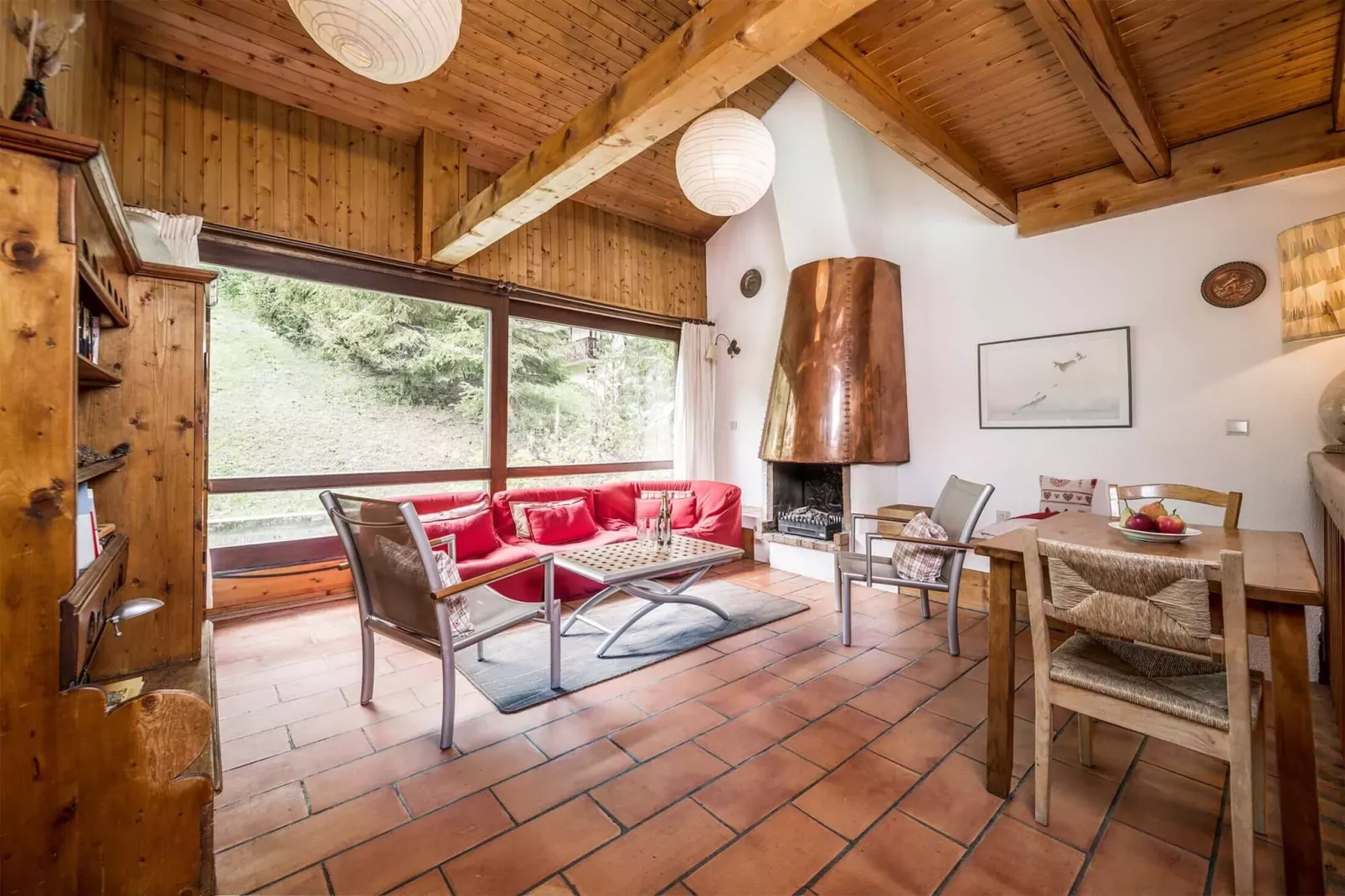 Chalet Val Rogoney-Woonkamer