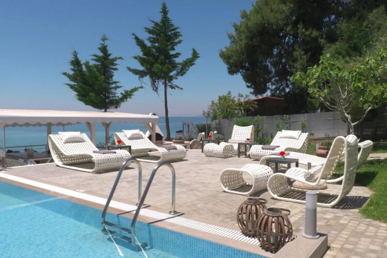 Holiday residence Acrotel Athena Villas, Elia Beach-1-bedroom-apartment ground floor-Zwembad