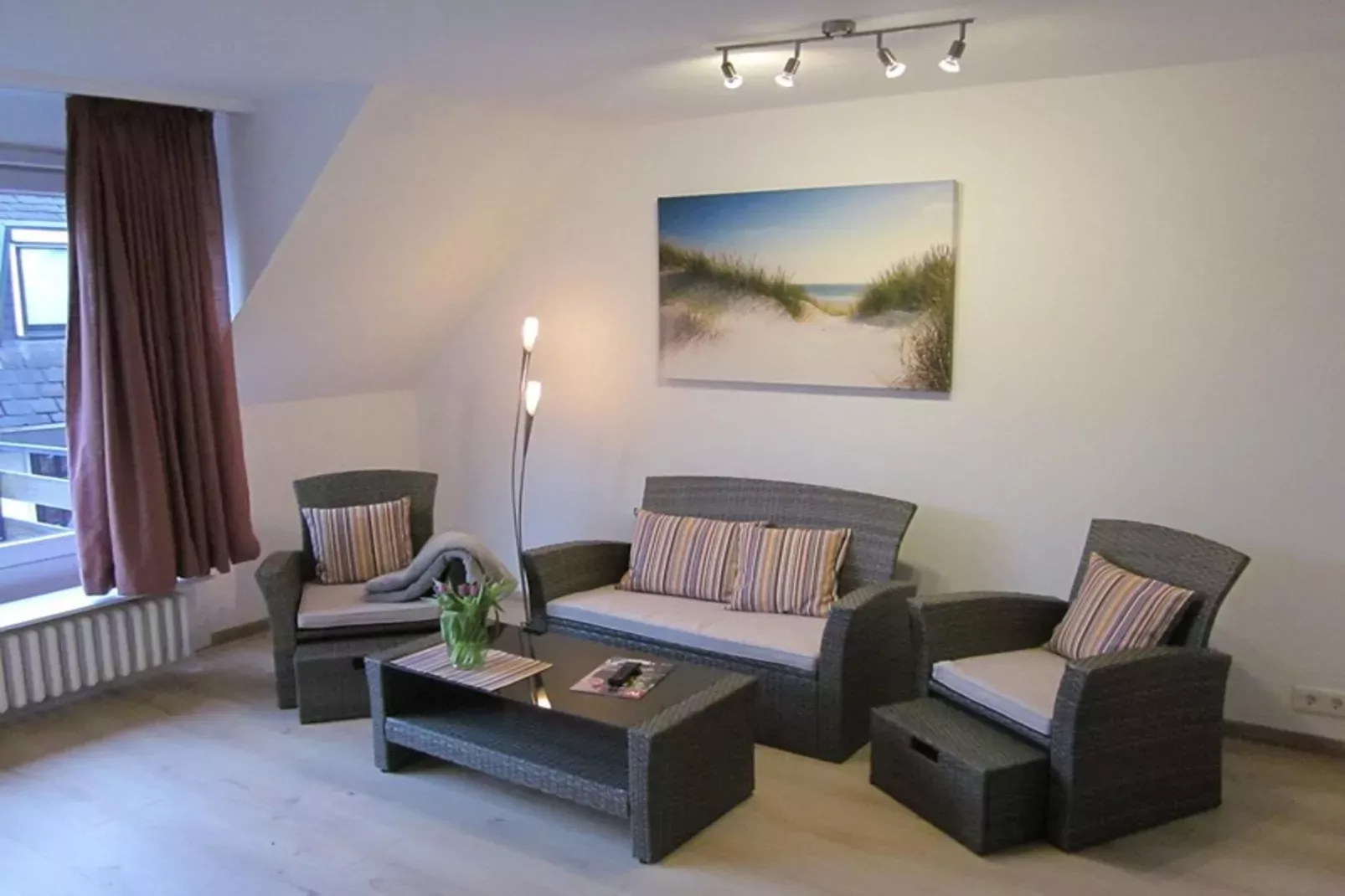 Apartementhaus Ursula Wohnung 16 - Westerland-Woonkamer