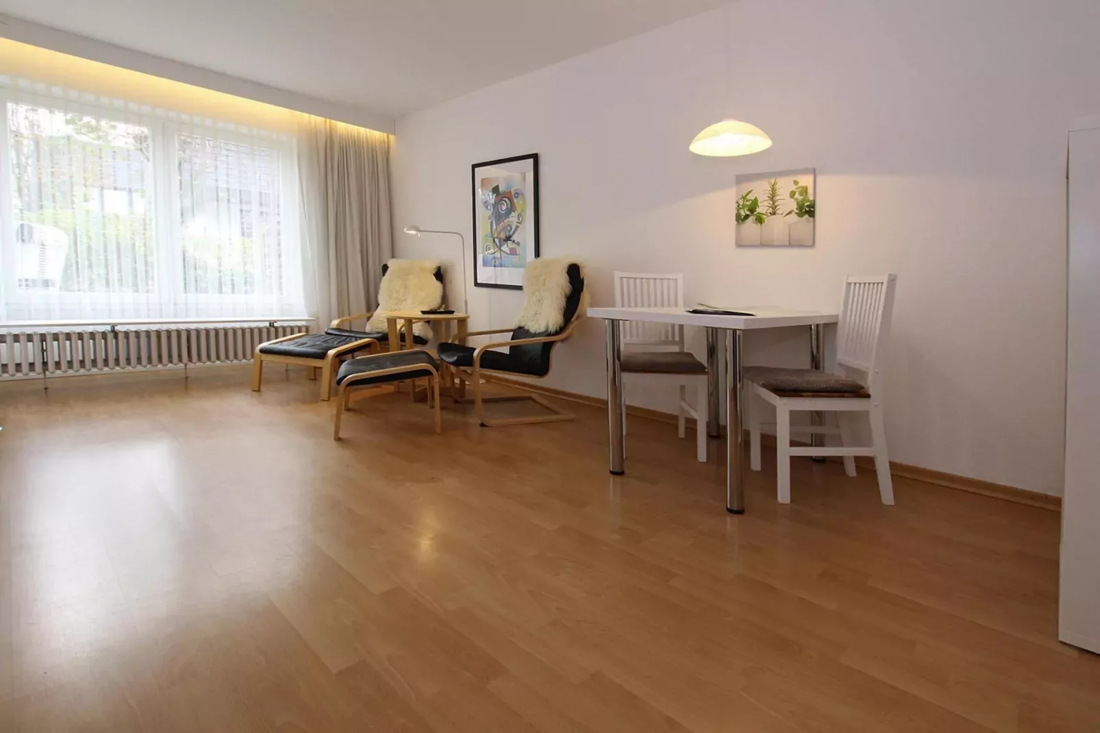 Apartementhaus Ursula Wohnung 12 - Westerland-Woonkamer