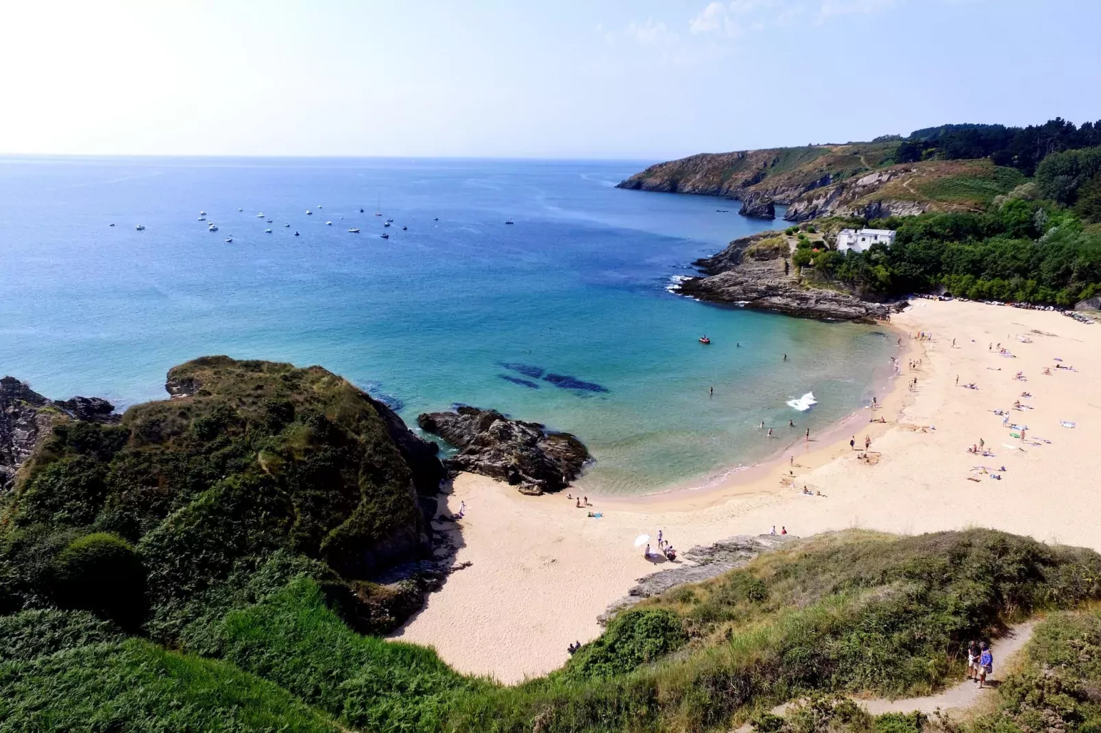 Belle-Île-en-Mer/Gîte 3 Pièces 5 Personnes 1 bébé Vue océan depuis la terrasse-Image-tags.