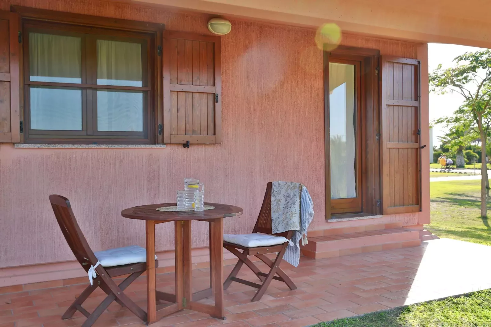 Gitavillage California 4-Zi-Lodge Premium Veranda 32 qm-Terrasbalkon