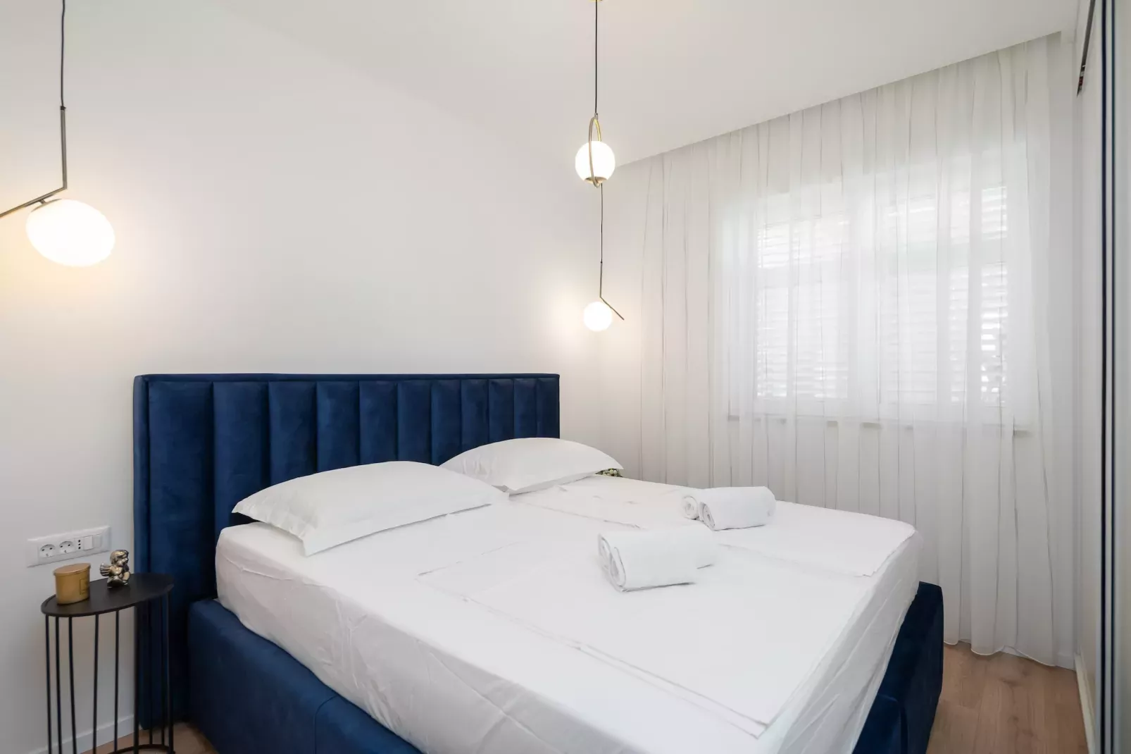 Apartments Tomas - One bedroom Apartment with Balcony and Sea View (A1)-Slaapkamer