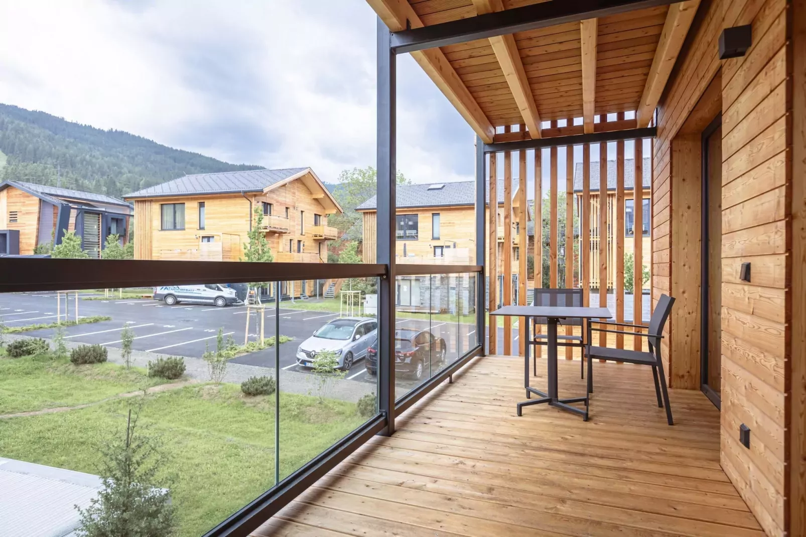 Kreischberg Pool Villen 4b-Terrasbalkon