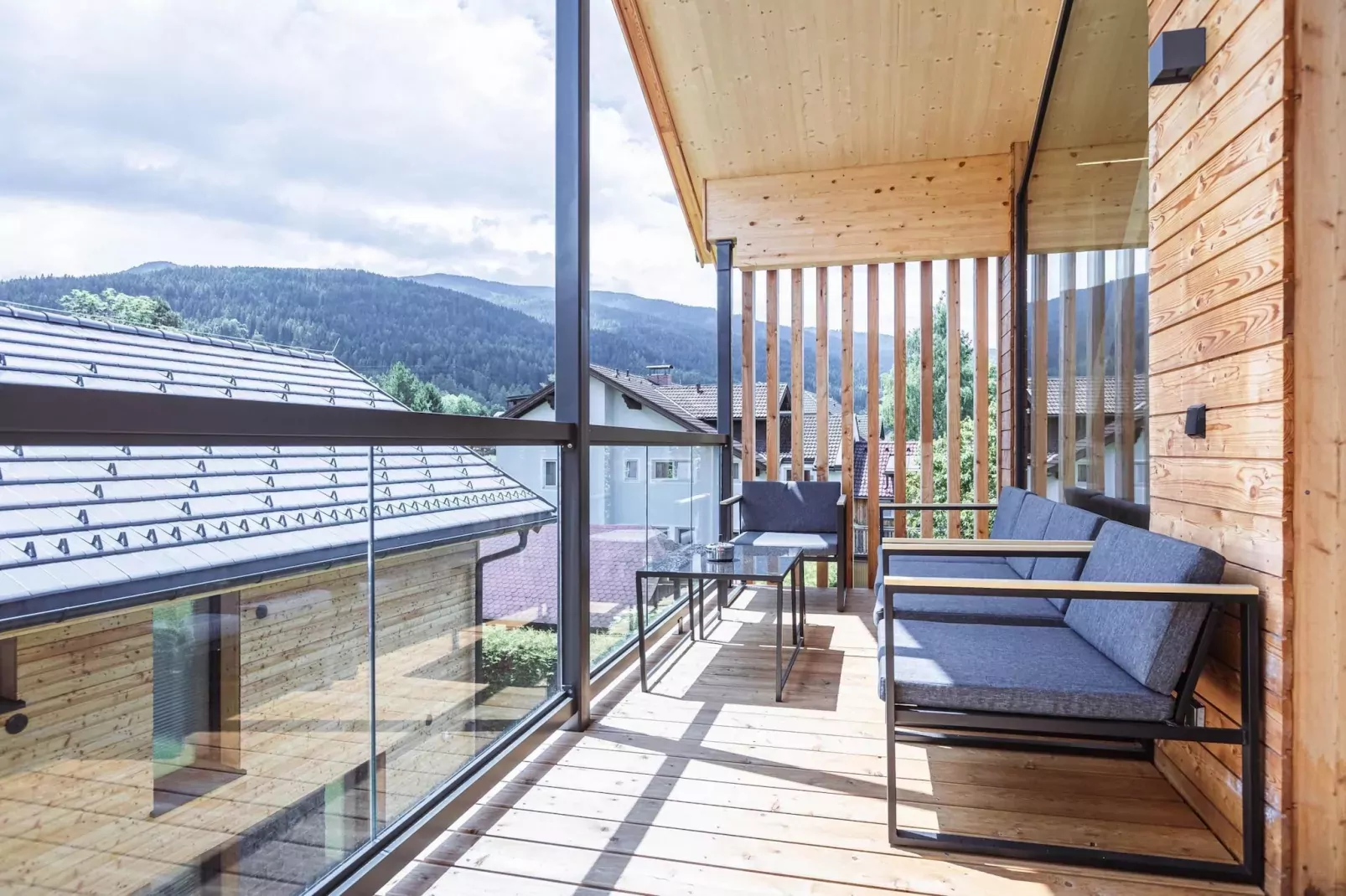 Kreischberg Pool Villen 4c-Terrasbalkon