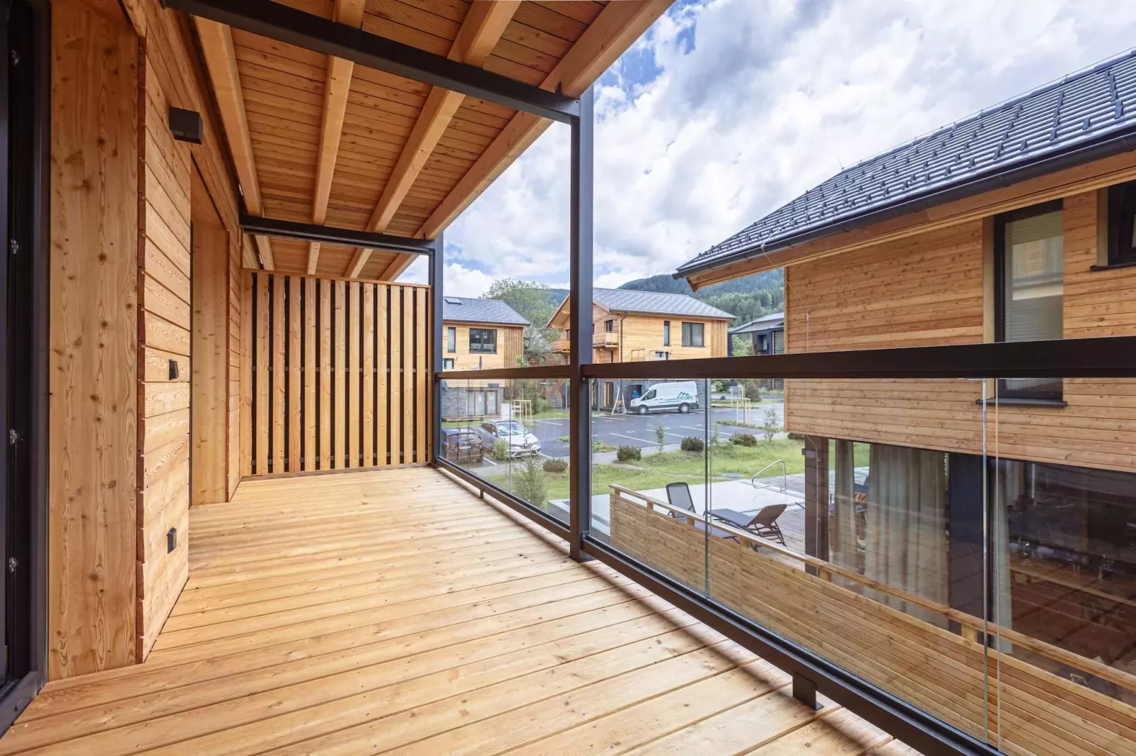 Kreischberg Pool Villen 4c-Terrasbalkon
