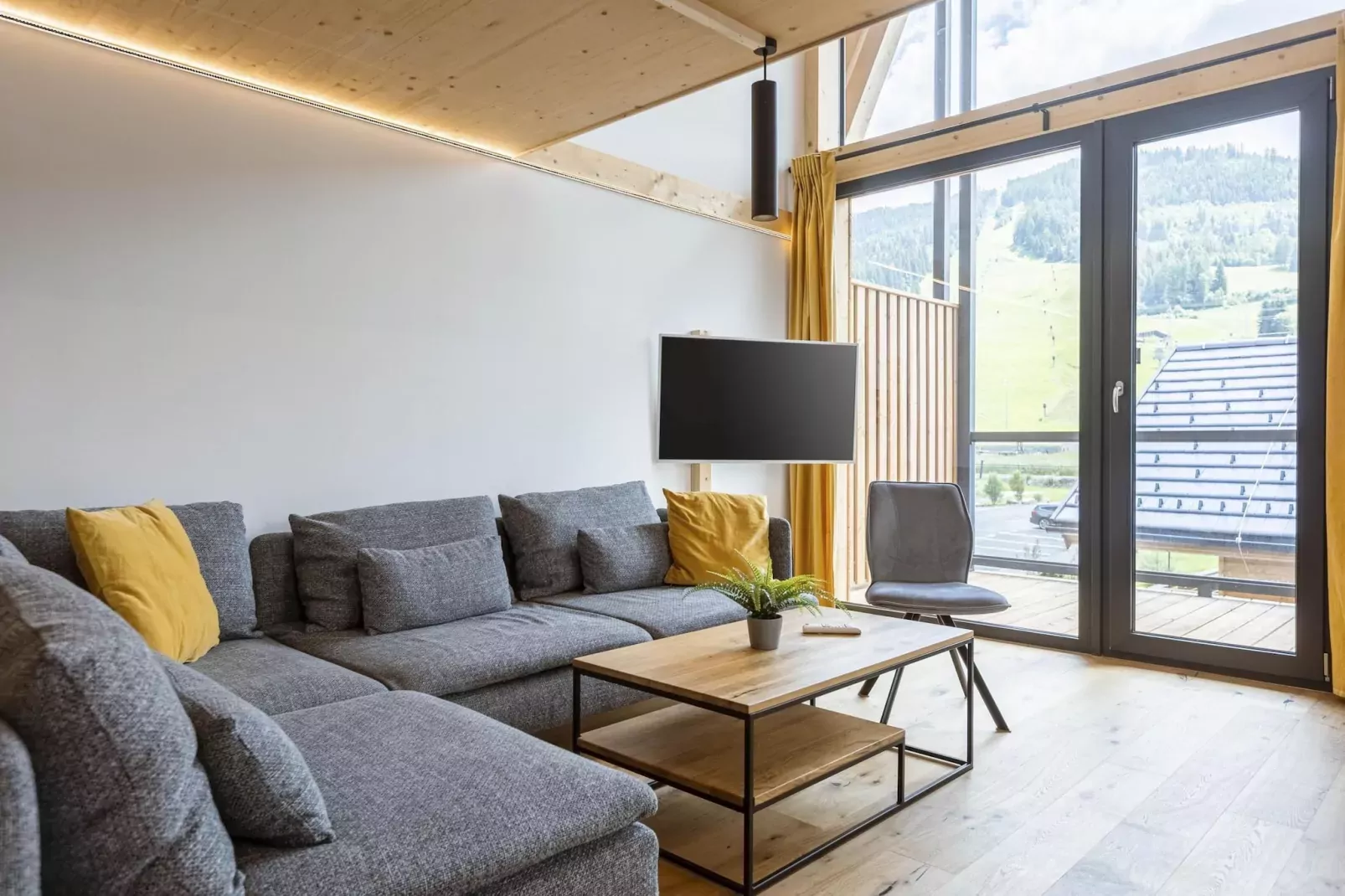 Kreischberg Pool Villen 4c-Woonkamer