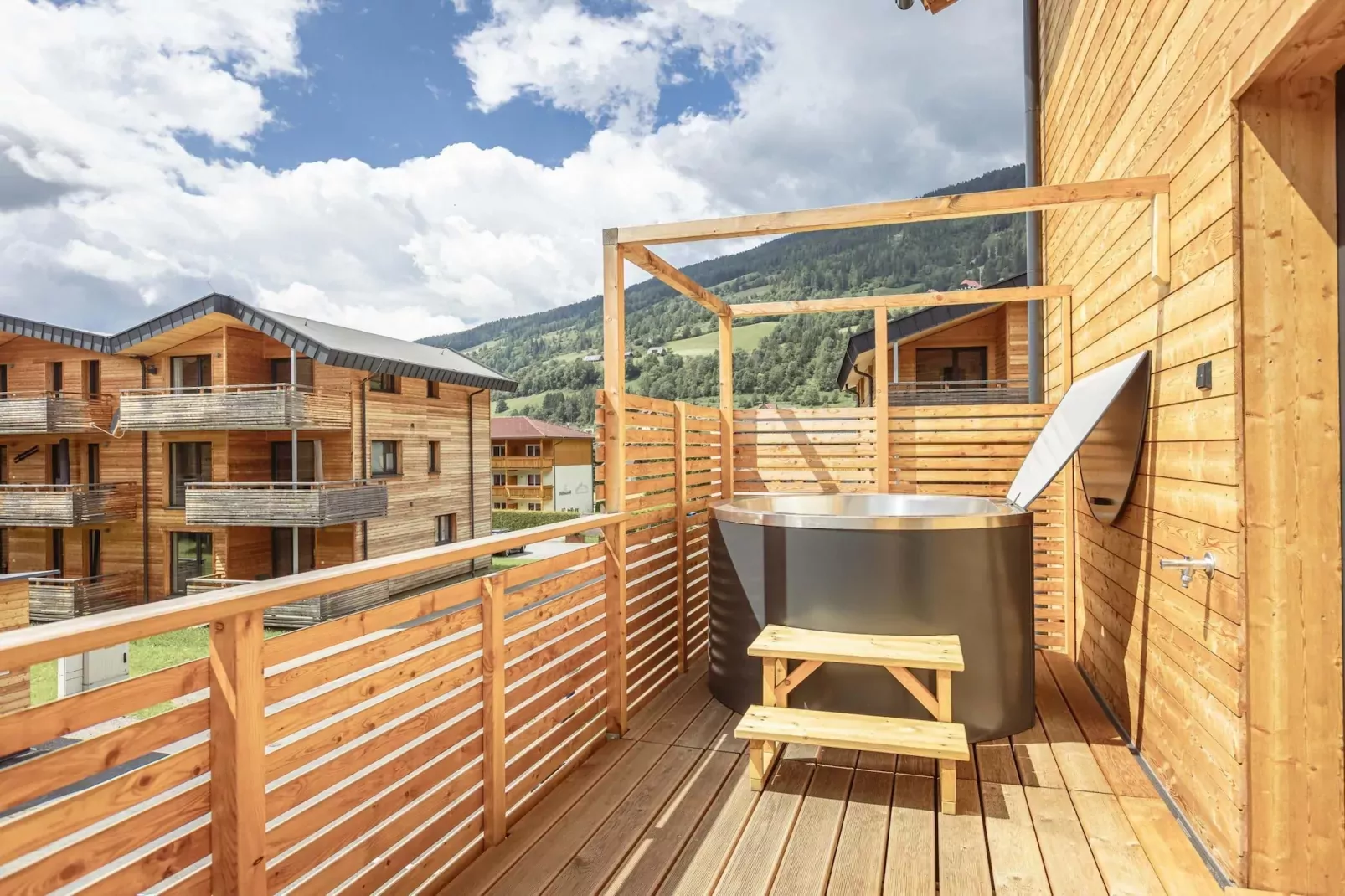 Kreischberg Pool Villen 4c-Terrasbalkon