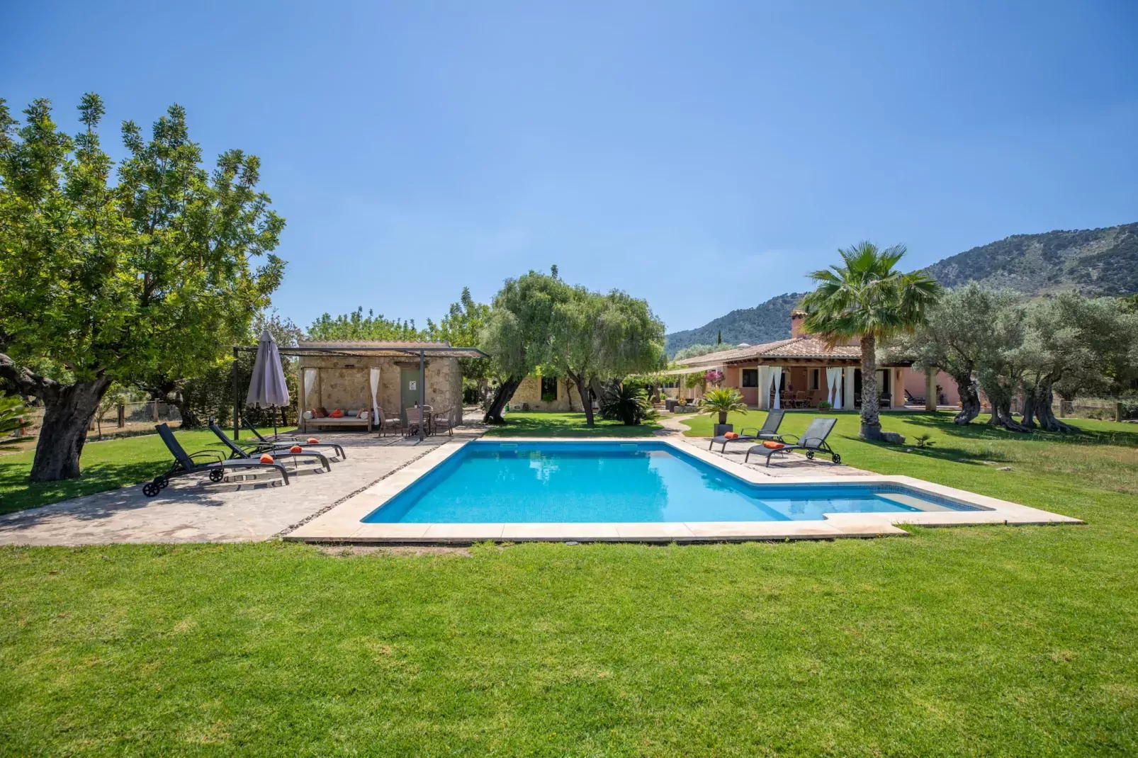 Xaona, Finca 5StarsHome Mallorca-Tuinen zomer