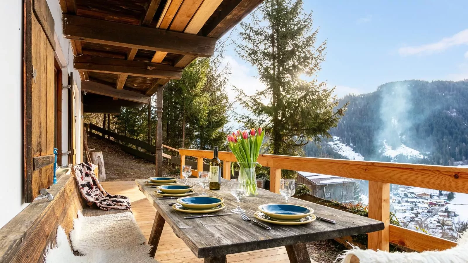 Sonnenhütte oben-Terrasbalkon