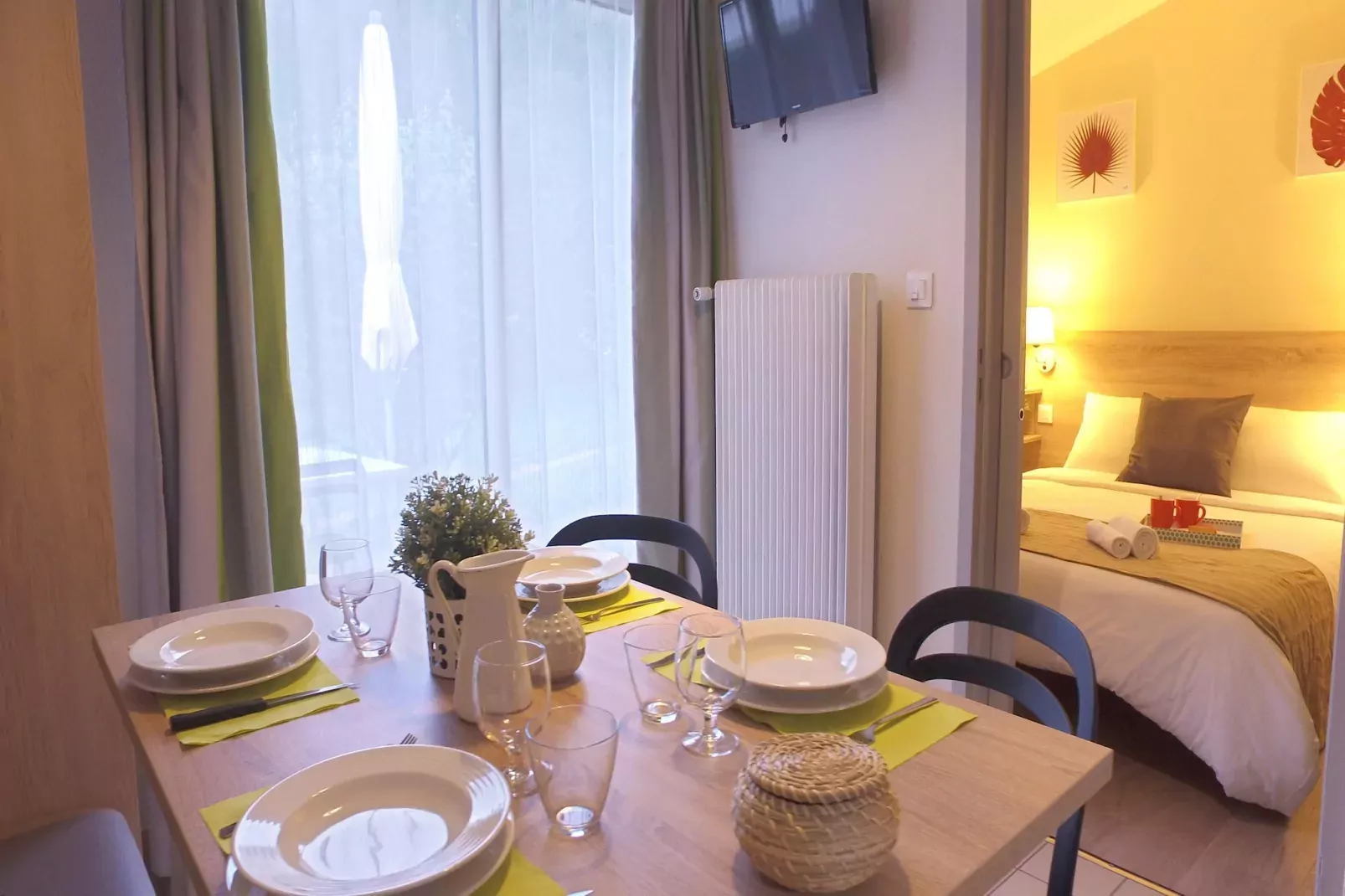 Gîte 2 Pièces 4 Personnes-Eetkamer