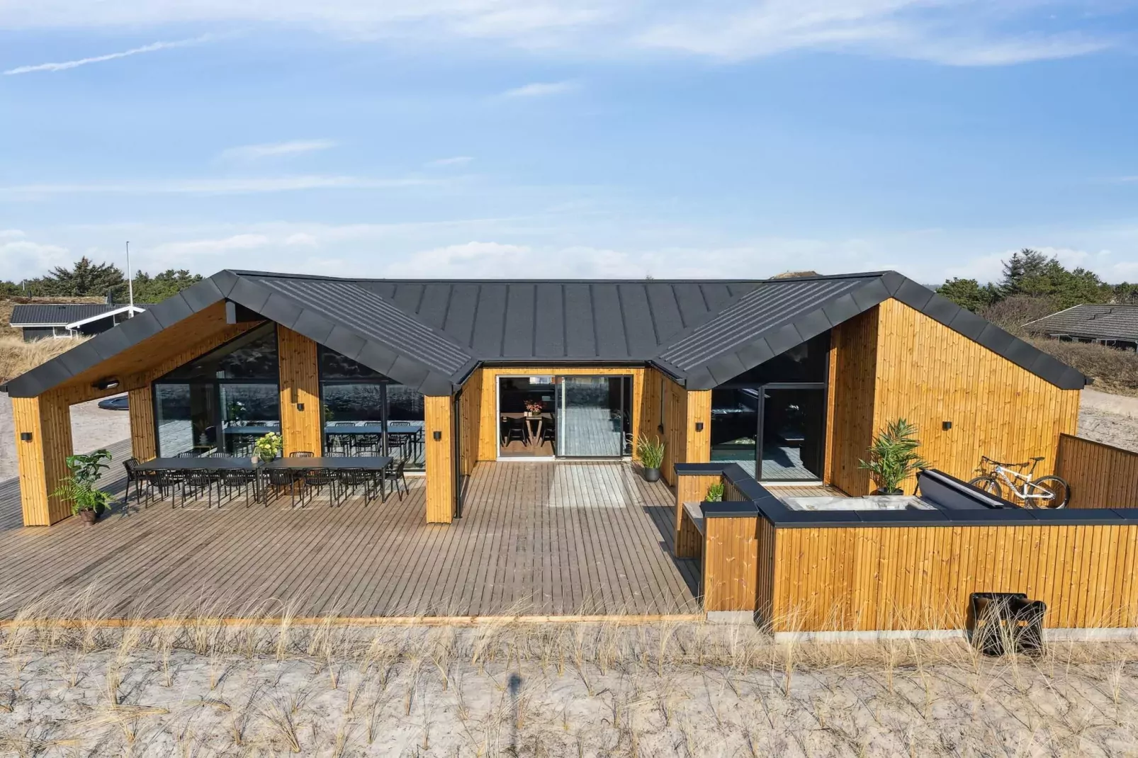 5-sterren vakantiehuis in Henne Beach-Buitenlucht