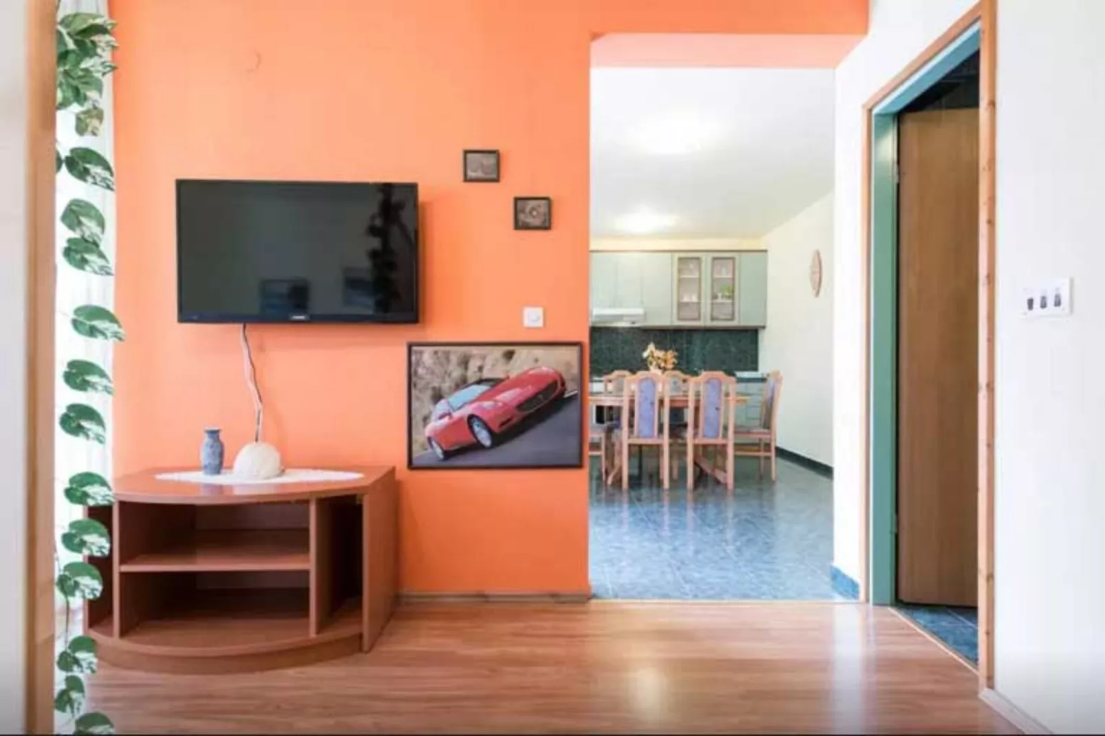 Villa Supetar Garden - Two Bedroom Apartment with Terrace-Woonkamer