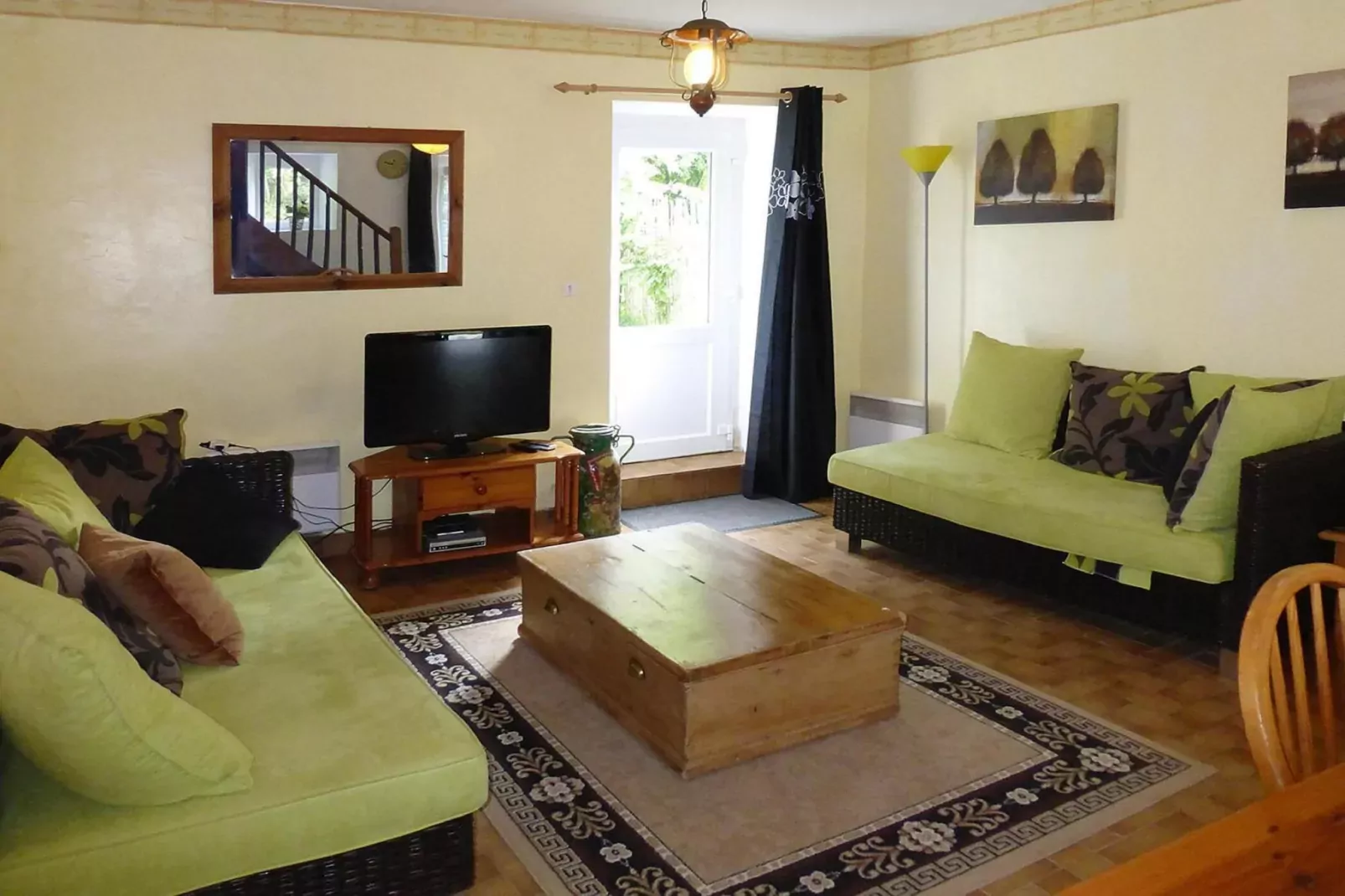 Semi-detached house St Sauveur-le-Vicomte--Woonkamer