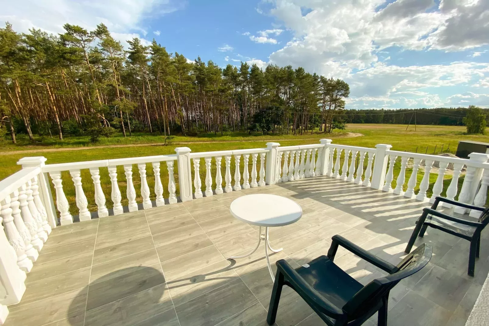 Ferienhaus Kormoran in Nowe Warpno für 10 Personen LUK-Terrasbalkon