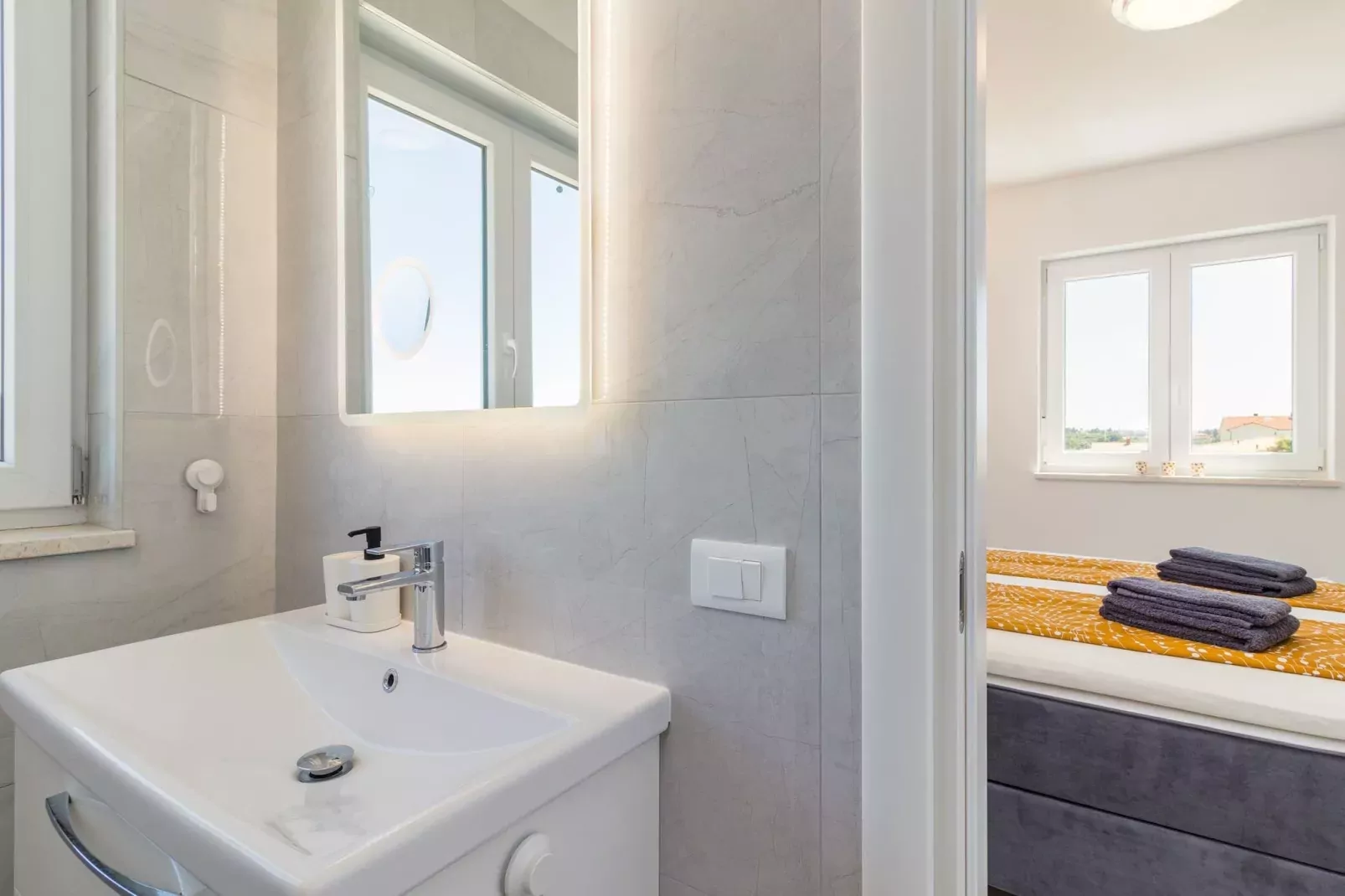 Penthouse Sax with Sea View-Badkamer