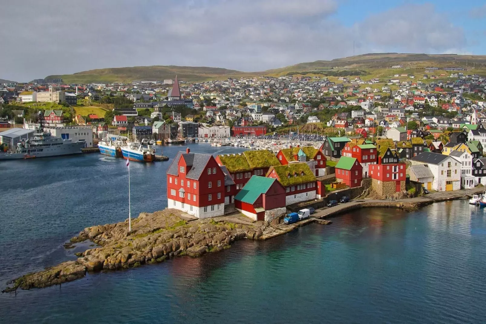 4 sterren vakantie huis in THORSHAVN.-Uitzicht