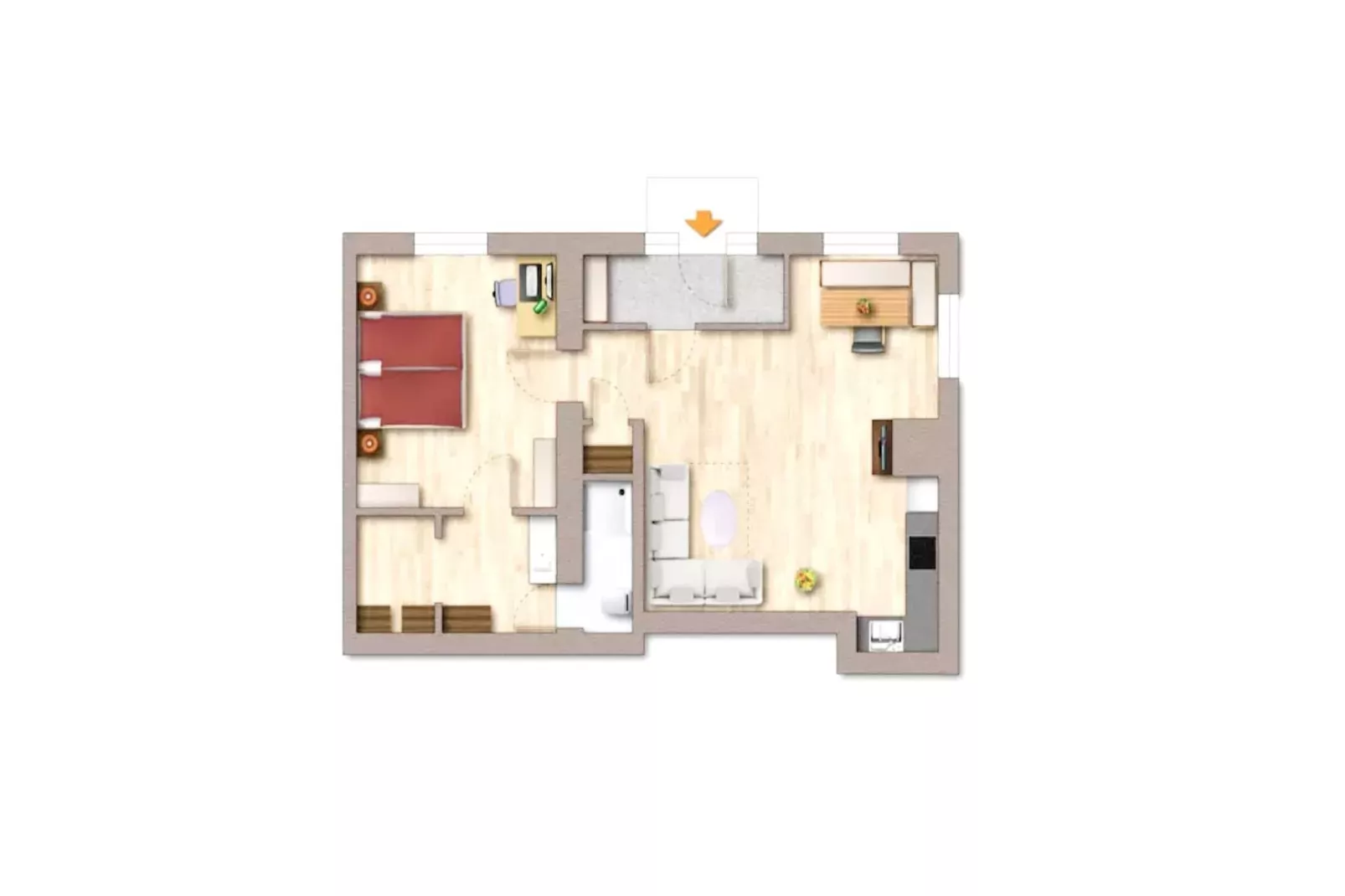 Apart Bogner-Plattegrond