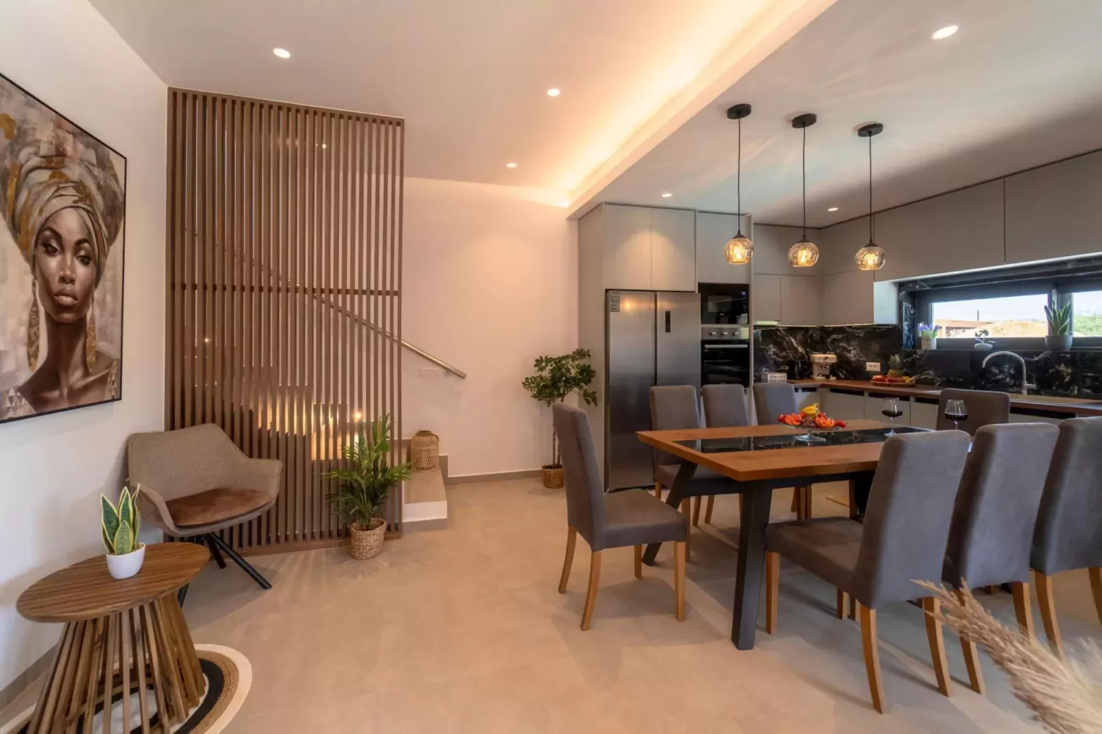Diamond Villa with swimming pool-Eetkamer