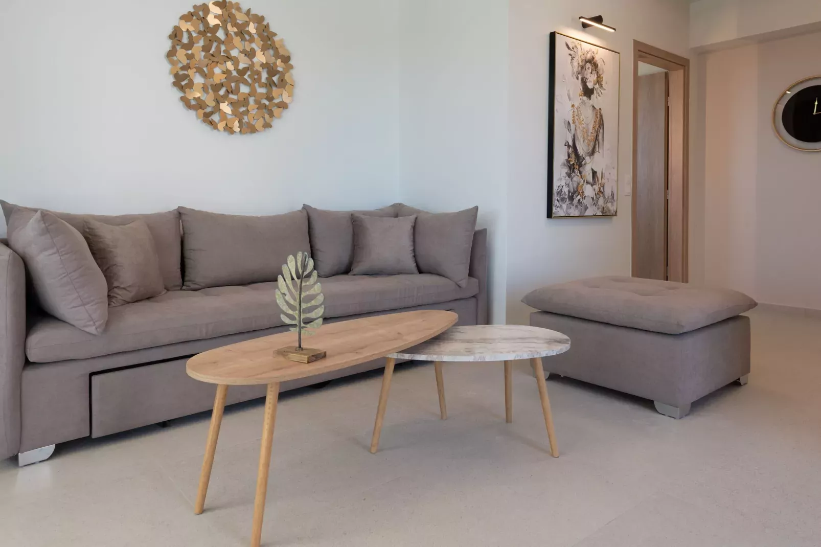 Athel Panoramic view Villas Stavros-Woonkamer