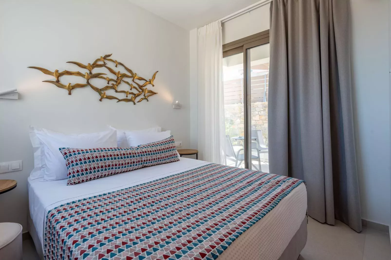 Athel Panoramic view Villas Stavros-Slaapkamer