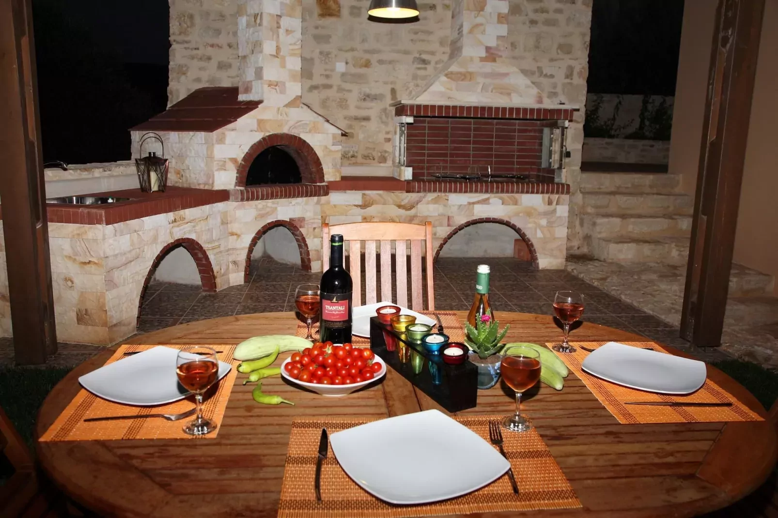 Agnanti Despoina villa with private pool-Eetkamer