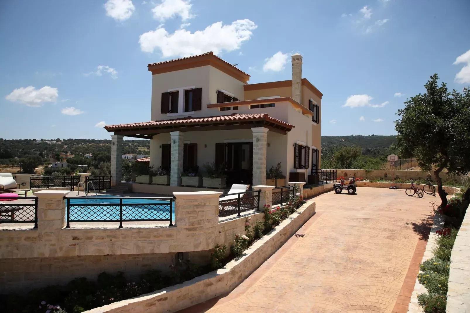 Agnanti Despoina villa with private pool-Uitzicht zomer