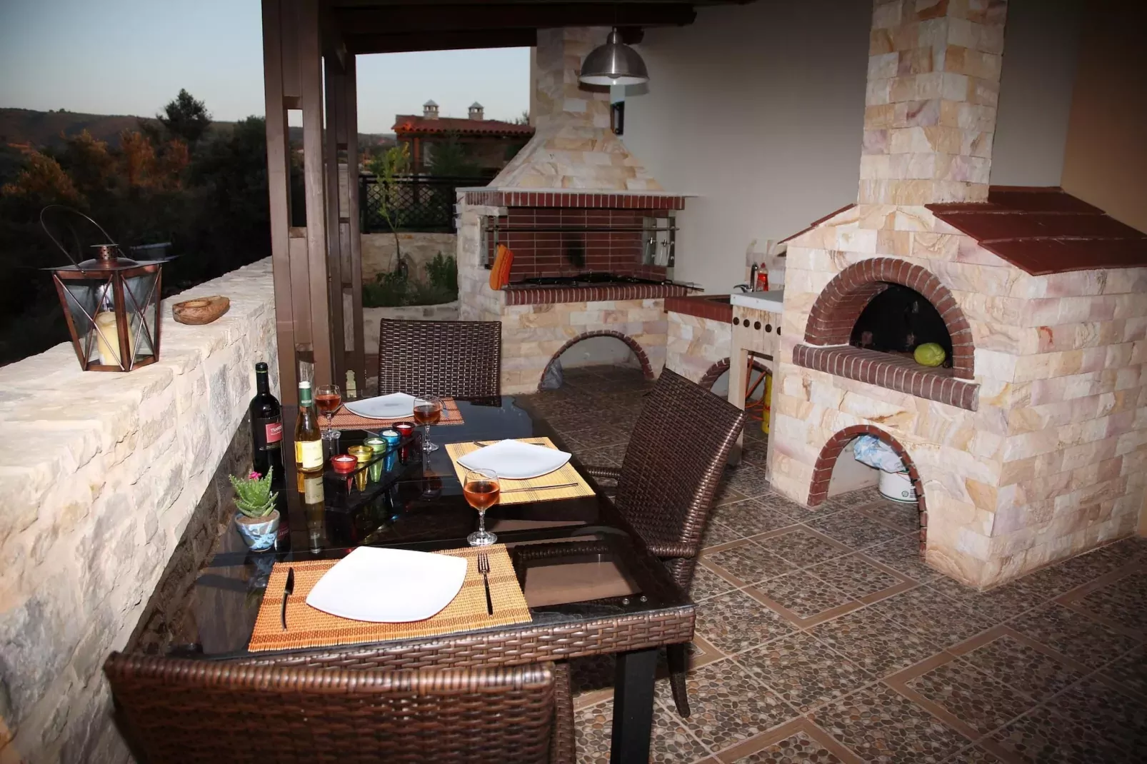 Agnanti Marina villa with private pool-Terrasbalkon